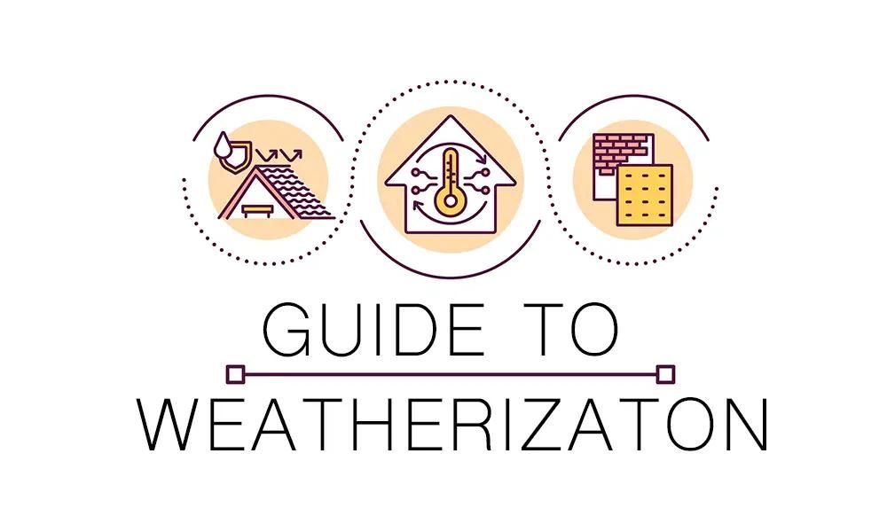 Illustrated Home Weatherization Icons
